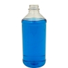 16 oz. Modern Round Clear PET Bottle with 28/400 Neck (Cap Sold Separately)