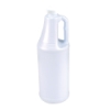 32 oz. White HDPE Round Jug with 28/410 White Ribbed Cap with F217 Liner