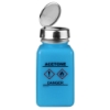 6 oz. DurAstatic™ Blue HDPE Bottle with Acetone HCS Label with Pump