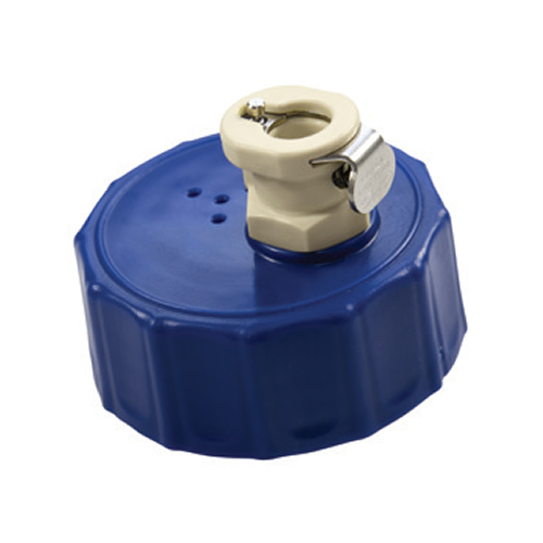GL45 HDPE Cap with Valved 1/4" PMC12 Body