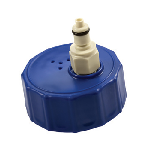 GL45 HDPE Cap with Valved 1/4" PMC12 Insert