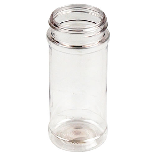 16 oz. Natural HDPE Round Spice Jar with 63/485 Neck (Cap Sold Separately)