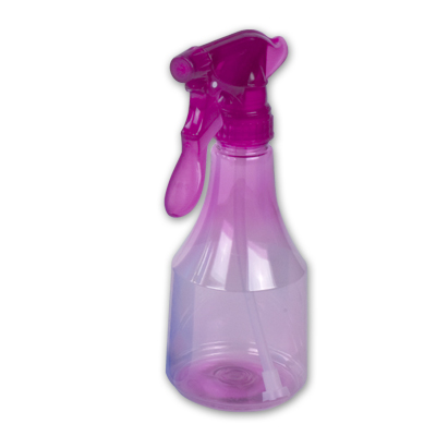 12 oz. Purple Cristal Contempo PET Spray Bottle with Purple Polypropylene Sprayer