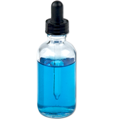 2 oz. Clear Glass Bottle with 20/400 Dropper Cap