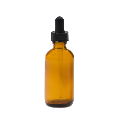 1 oz. Amber Glass Bottle with 20/400 Dropper Cap