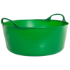 3.9 Gallon Green Recycled Flexible Small Shallow Tub