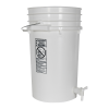 Premium White 7 Gallon Tamco® Modified Bucket with Spigot