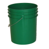 Premium Green 5 Gallon Round Bucket with Wire Bail & Plastic Grip