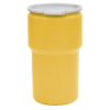 14 Gallon Yellow Open Head Poly Drum with Plastic Lever-Lock Ring