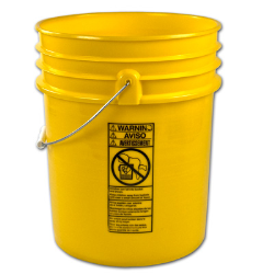 Premium Yellow 5 Gallon Bucket