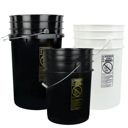 6 Gallon Round Buckets & Lids