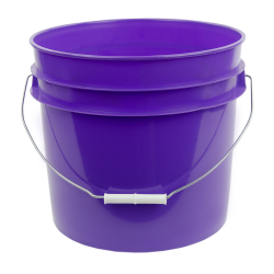 3-1/2 Gallon Purple HDPE Bucket