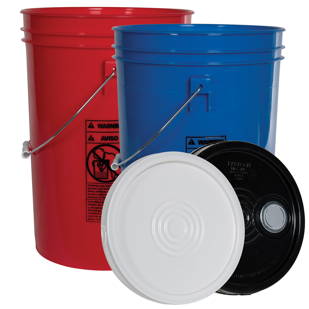 Economy 6 Gallon Buckets & Lids