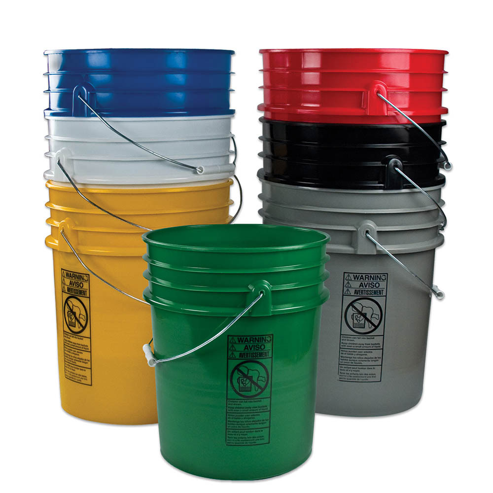 Premium 5 Gallon Buckets & Lids