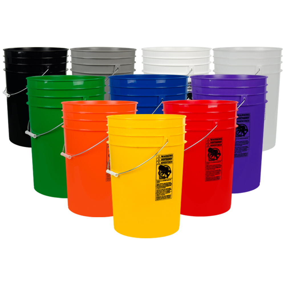 6 gallon food grade bucket with lid