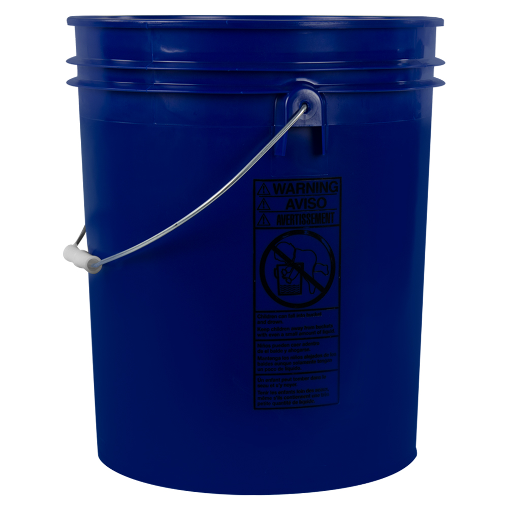 Plastic Pail - 5 Gallon, Blue