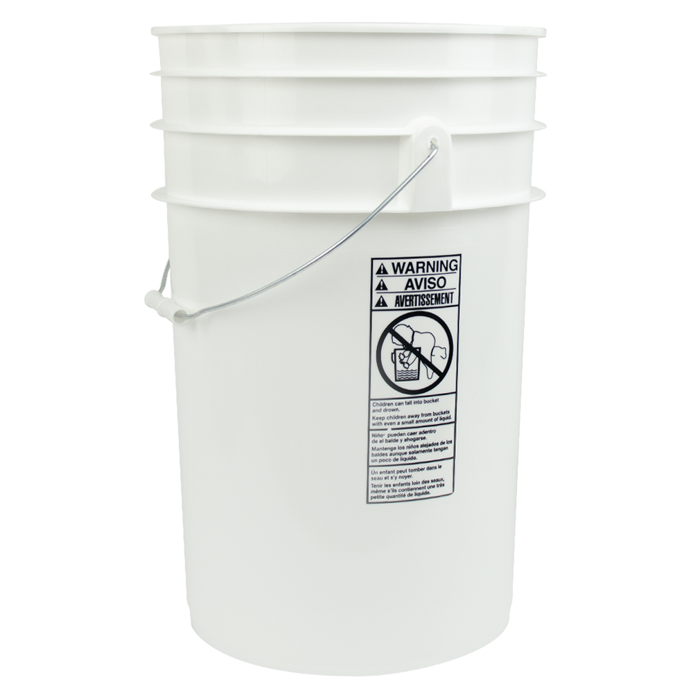 6.5 Gallon Round Buckets & Lids