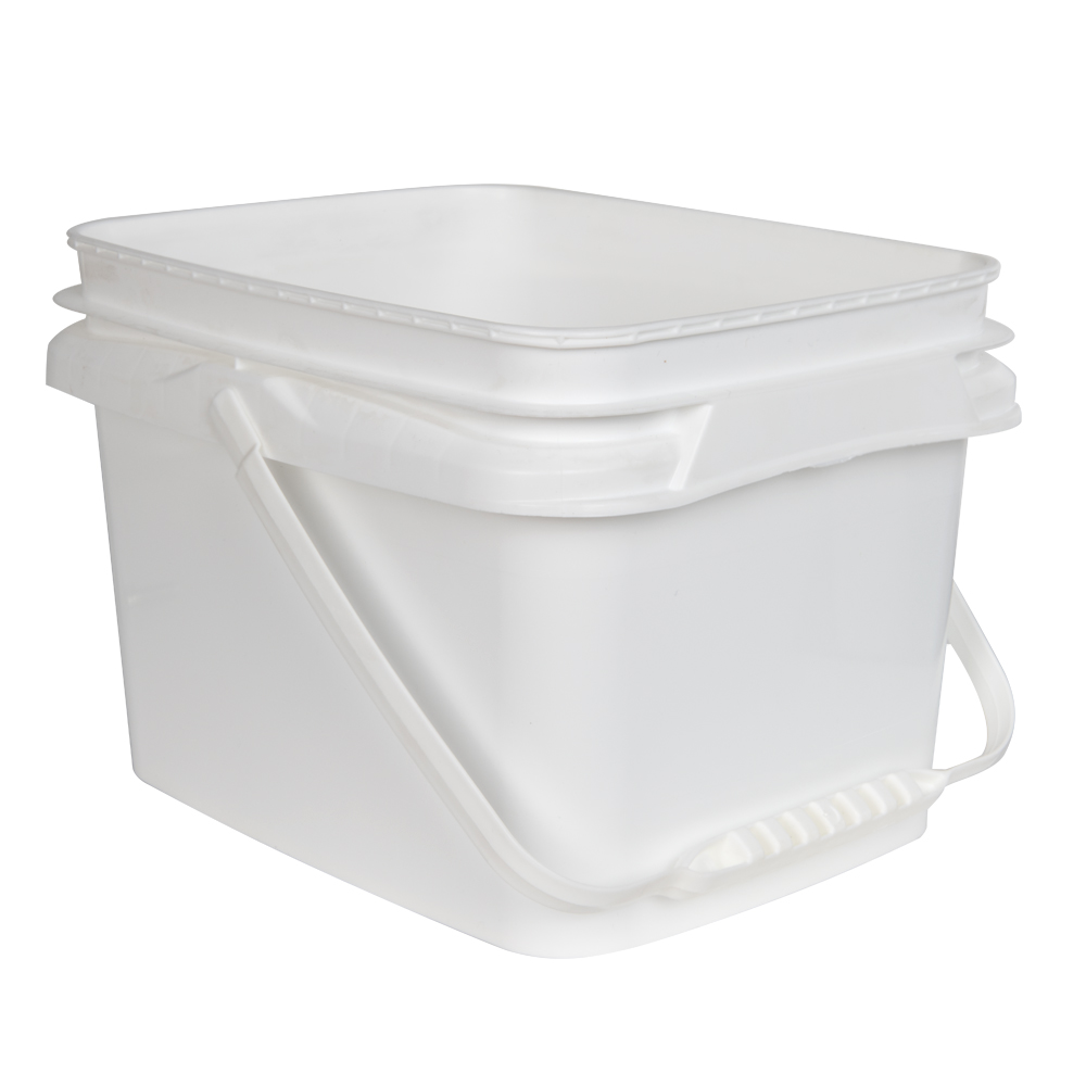 5 lb Round Plastic Container With Plastic Handle - IPL Retail Series