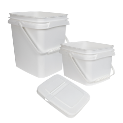 InPack Polypropylene Rectangular Pails & Lids