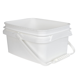 White - AB-358-53W 7-Gallon High Density Plastic Pail 1 Pail White - AB-358-53W 7-Gallon High Density Plastic Pail 1 Pail