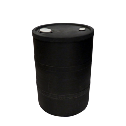 15 Gallon Black Closed Head Drum 15.75" Dia x 22.5" Hgt.