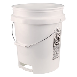 Built-in Bottom Handle 5 Gallon Buckets with Wire Handle
