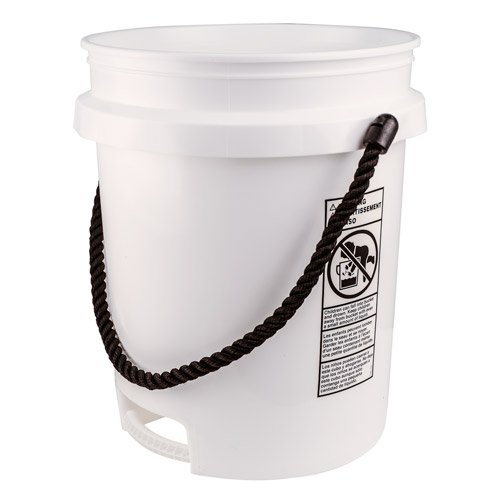 Built-in Bottom Handle 5 Gallon Bucket with Rope Handle