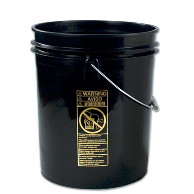 Standard Black 5 Gallon Bucket