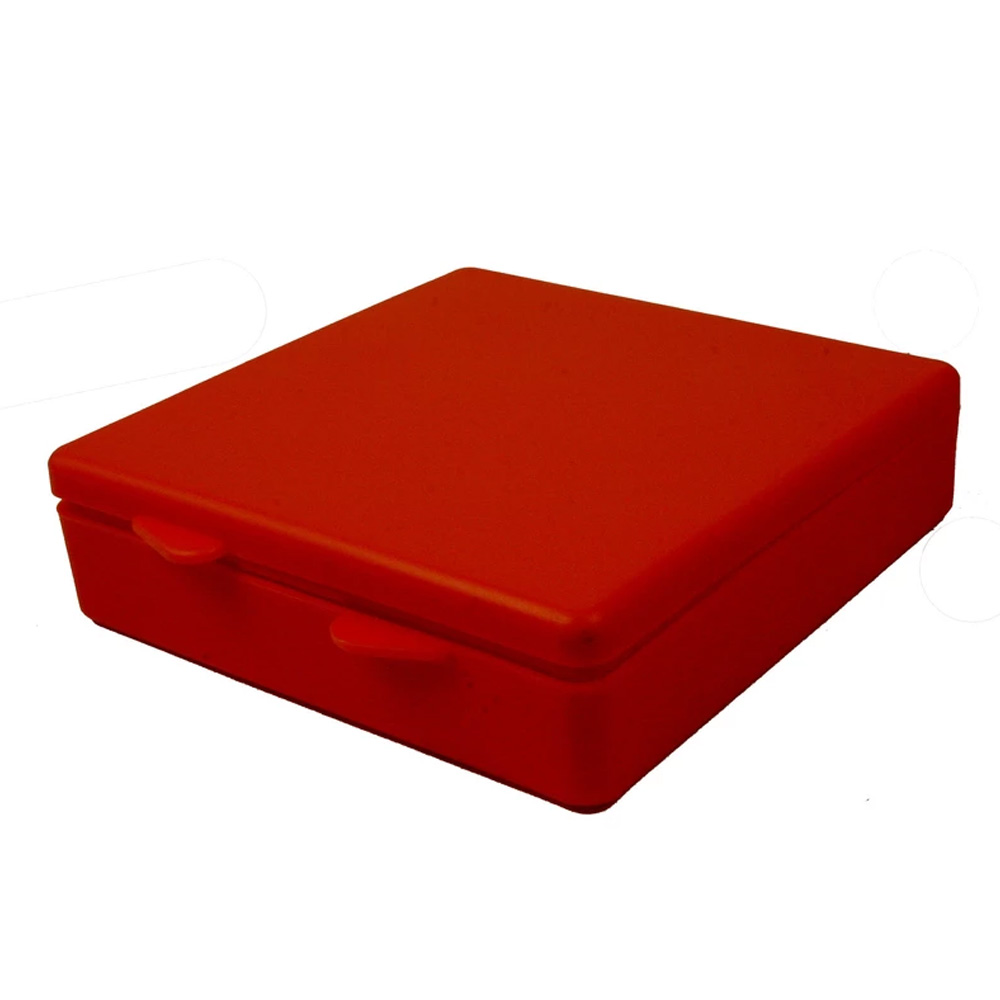 Red Micro Box - 4" L x 4" W x 1" Hgt.