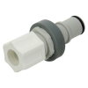 1/2" OD x 3/8" ID In-line Ferruless Polypropylene Non-Spill Compression Insert (Body Sold Separately)