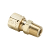 1/2" Tube x 1/2" MPT Brass Compress-Align® Male Connector