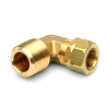 3/8" Tube x 3/8" MPT Brass Compress-Align® Male Elbow