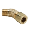 1/4" Tube x 1/4" MPT Brass Compress-Align® 45° Elbow