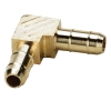 0.170" ID Tube x 0.170" ID Tube Dubl-Barb®  Brass Union Elbow
