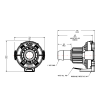 1" Hose Barb AseptiQuik® X Large High Temperature Coupling Insert (Body Sold Separately)