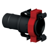 3/4" Black Qwik-Lok™ Socket Straight Fitting