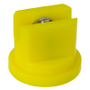 ISO Size 02 Yellow 80° Multi Range Flat Spray Nozzle with SS Insert
