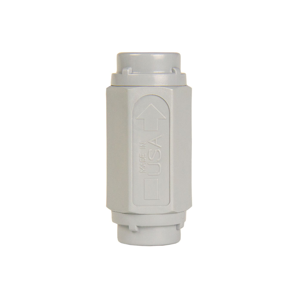 1//4 Hose Barb x 1//4 Hose Barb Series 426 PVC Check Valve with Buna-N Seals 1 Each