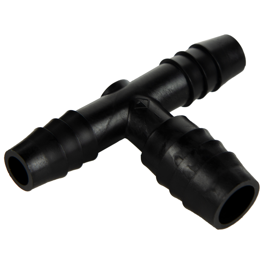 1 2 X 3 8 X 3 8 Hose ID Black HDPE Tee U S Plastic Corp 
