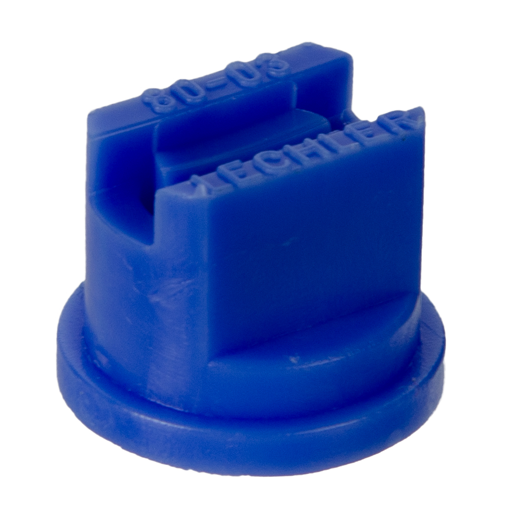 ISO Size 03 Blue 80° Standard Flat Spray Nozzle U.S. Plastic Corp.