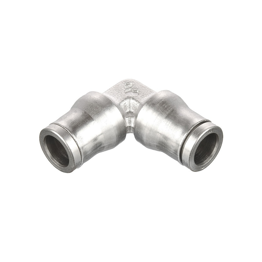 1/4" Tube x 1/4" Tube Nickel-Plated Brass Union Elbow