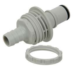 1/2" ID Panel Mount Polypropylene Non-Spill Hose Barb Insert (Body Sold Separately)