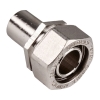 1" D1 x 1" Tube Duratec® Nickel Plated Brass Adapter