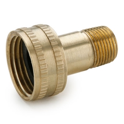34 FGHT x 38 MPT Swivel Connector Brass Garden Hose Fitting 34 FGHT x 38 MPT Swivel Connector Brass Garden Hose Fitting