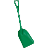 Remco® Green Hygienic One-Piece Polypropylene Shovel - 11" x 14" x 38"