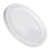 White LLDPE Recessed Lid