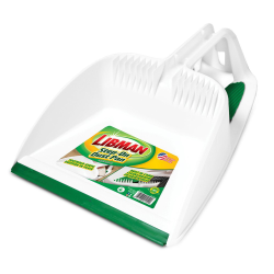 10" White/Green Libman® Housekeeper Step-on Dust Pan