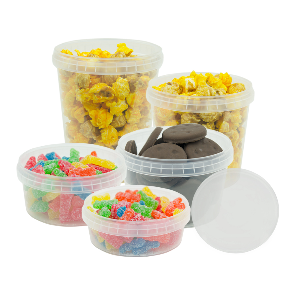 100//200X Small Food Grade PP Sauce Cup Food Storage Containers Clear Boxes Lids