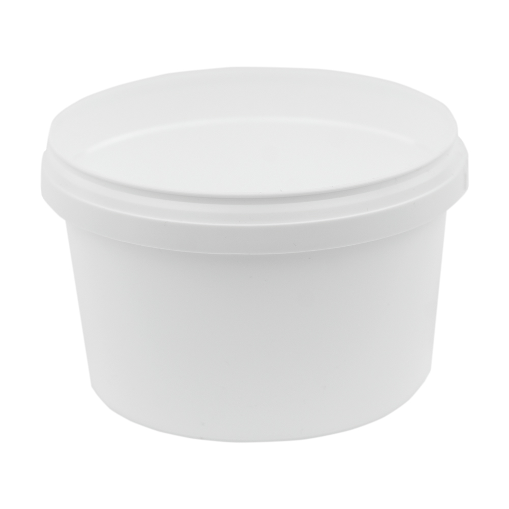 16 oz. White Safe Lock Container (Lid Sold Separately) U.S. Plastic Corp.