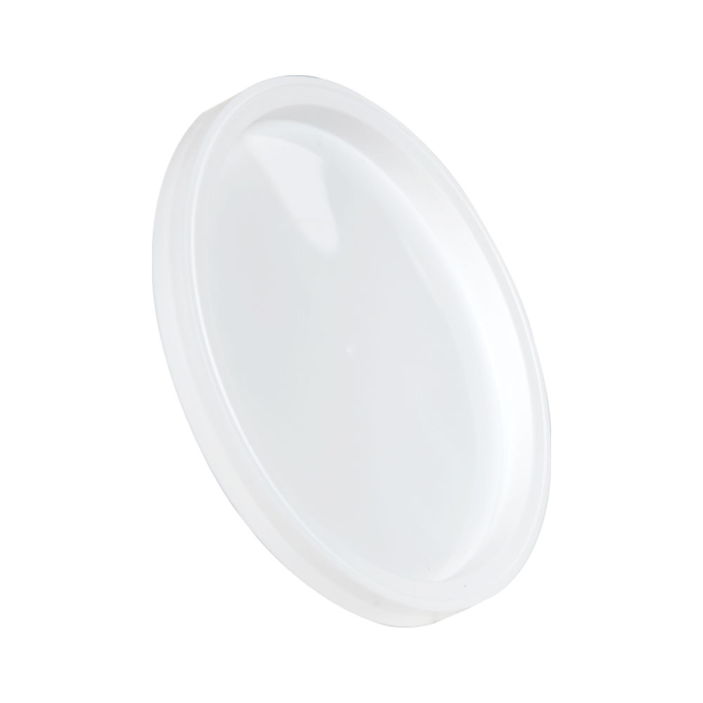 White LLDPE L410 Round Recessed Lid